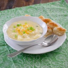 Cheesy Cauliflower Soup | realmomkitchen.co