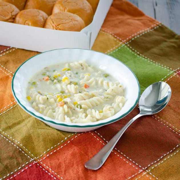 Simple Instant Pot Creamy Chicken Noodle Soup | realmomkitchen.co