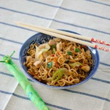 Chicken Chow Mein madde with chow mein noodles