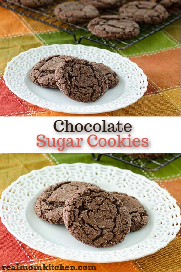 Chocolate Sugar Cookies | realmomkitchen.com