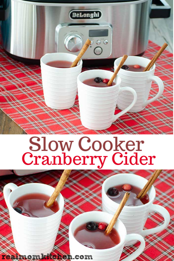 Slow Cooker Cranberry Cider | realmomkitchen.com