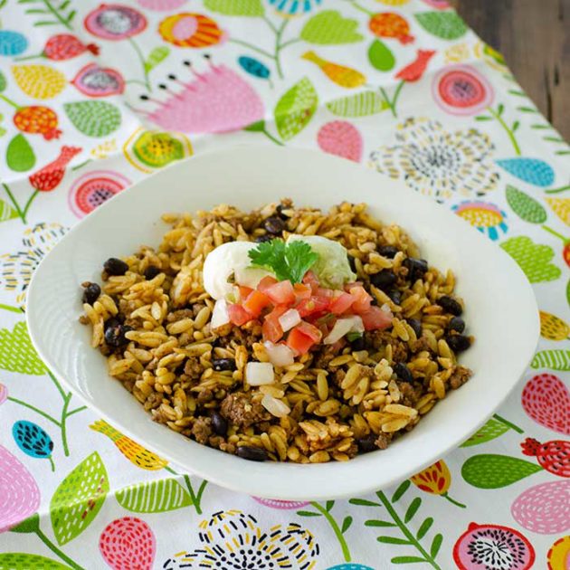 Instant Pot Taco Orzo | realmomkitchen.co