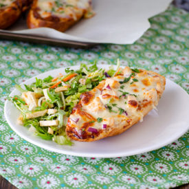 BBQ Chicken French Bread Pizza | realmomkitchen.com