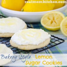 Bakery Style Lemon Sugar Cookies | realmomkitchen.com