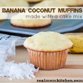 Banana Coconut Muffins | realmomkitchen.com