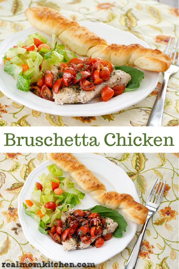 Easy Bruschetta Chicken Recipe | realmomkitchen.com