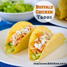 Buffalo Chicken Tacos | realmomkitchen.com
