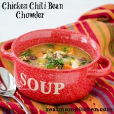 Chicken Chili Bean Chowder | realmomkitchen.com
