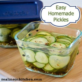 Easy Homemade Pickles | realmomkitchen.com