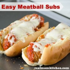 Easy Meatball Subs | realmomkitchen.com