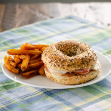 Ham and Turkey Bagel Melts | realmomkitchen.com