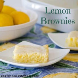 Lemon Brownies | realmomkitchen.com