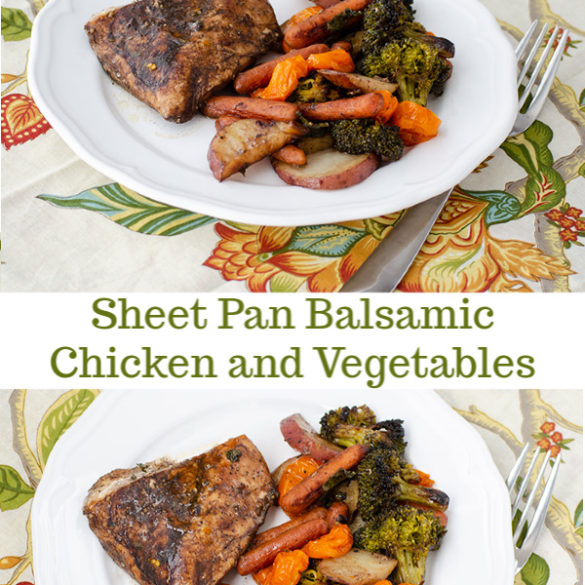 Sheet Pan Balsamic Chicken and Vegetables | realmomkitchen.co