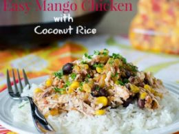 Easy Mango Chicken Over Coconut Rice