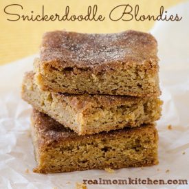 Snickerdoole Blondies | realmomkitchen.com