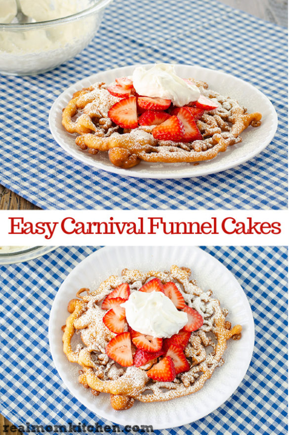 Easy Carnival Funnel Cakes Real Mom Kitchen Dessert