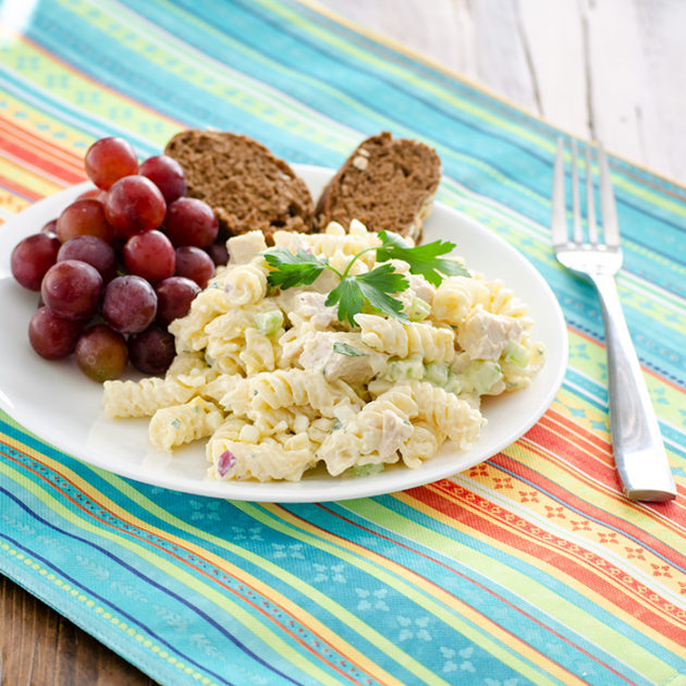 Savory Chicken Pasta Salad | realmomkitchen.co