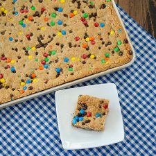 Sheet Pan Monster Cookie Bars | realmomkitchen.com