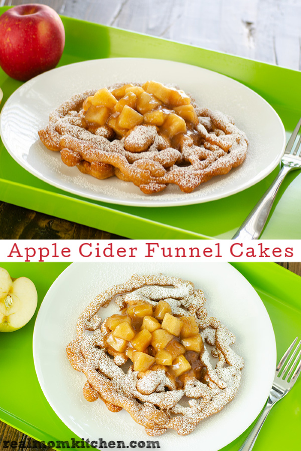 Apple Cider Funnel Cakes | realmomkitchen.com