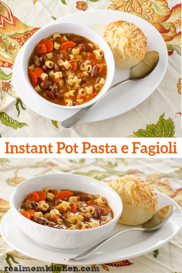 Instant Pot Pasta e Fagioli