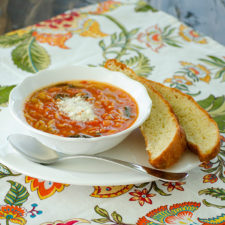 One-Pot Vegetable Orzo Soup | realmomkitchen.com