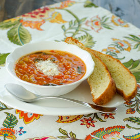 One-Pot Vegetable Orzo Soup | realmomkitchen.com