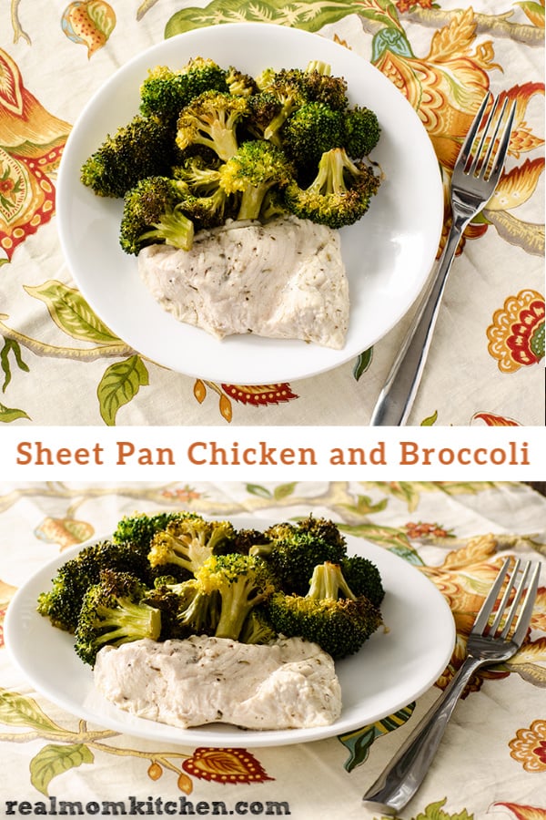 Sheet Pan Chicken and Broccoli | realmomkitchen.com