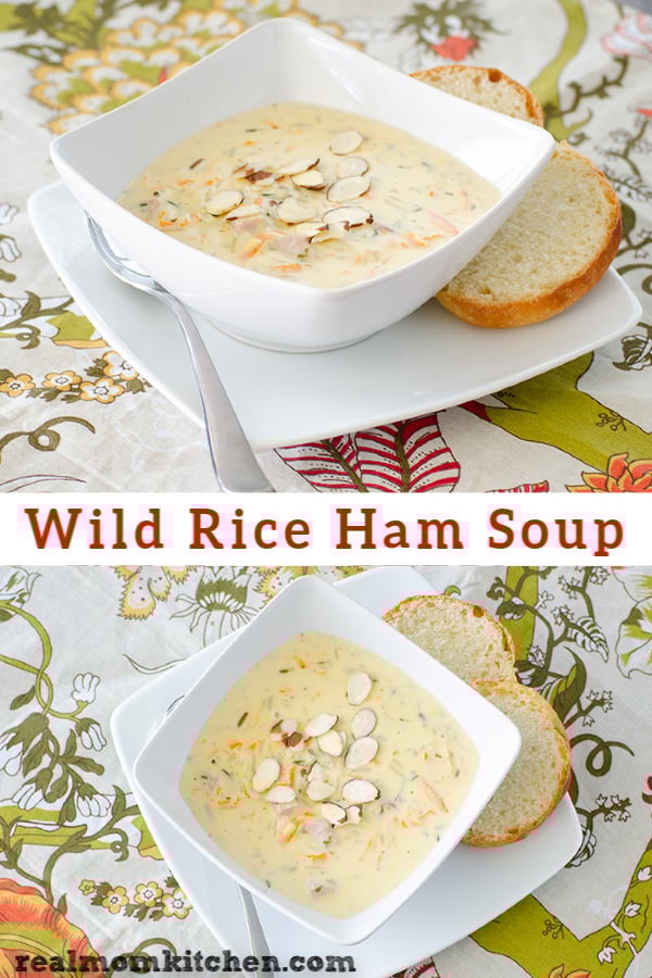 Wild Rice Ham Soup | realmomkitchen.com