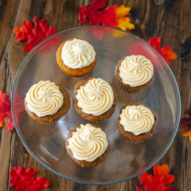Apple Spice Cupcakes with Salted Caramel Frosting | realmomkitchen.com