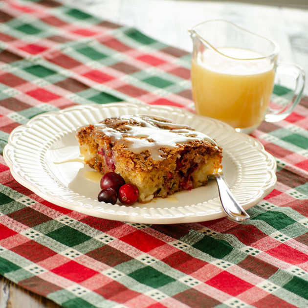 Baked Cranberry Pear Pudding | realmomkitchen.com