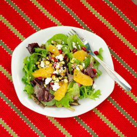 Christmas Salad with Citrus Vinaigrette | realmomkitchen.com