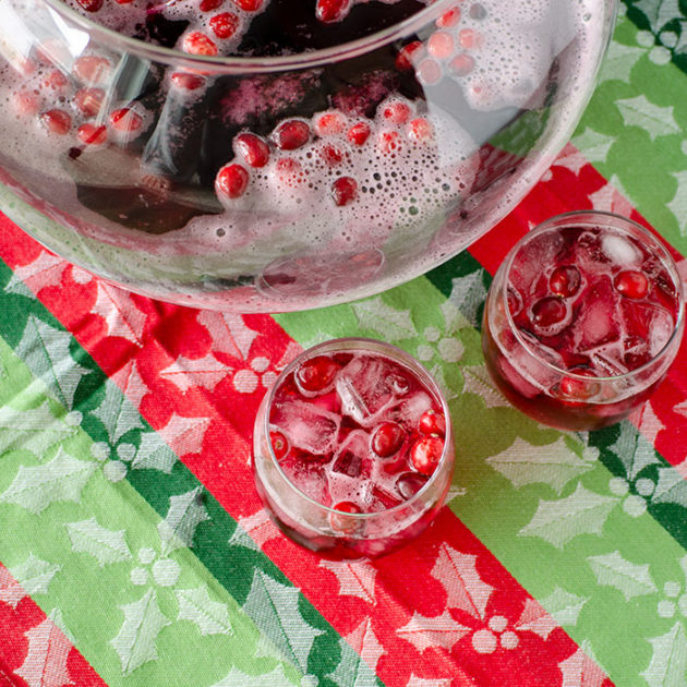 Sparkling Cranberry Cider Punch | realmomkitchen.com