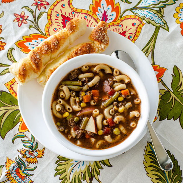 Instant Pot Hamburger Soup | realmomkitchen.com