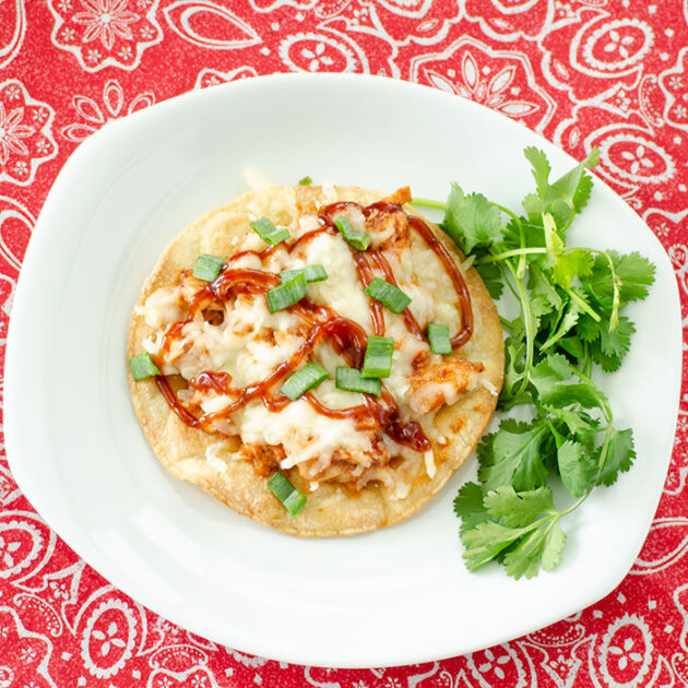 BBQ Chicken Tostadas | realmomkitchen.com