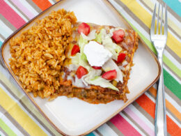 Easy Mexican Tortilla Stack Real Mom Kitchen 10 Ingredients Or Less