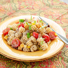 Loaded Cowboy Pasta Salad | realmomkitchen.com