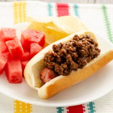 BBQ Beef Hot Dogs | realmomkitchen.com