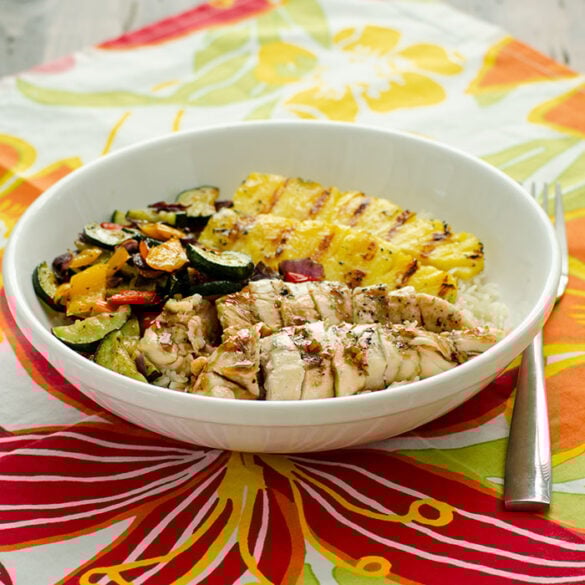 Grilled Hawaiian Teriyaki Chicken Bowls Real Mom Kitchen