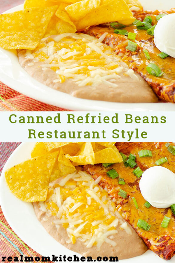 Canned Refried Beans Restaurant Style Real Mom Kitchen