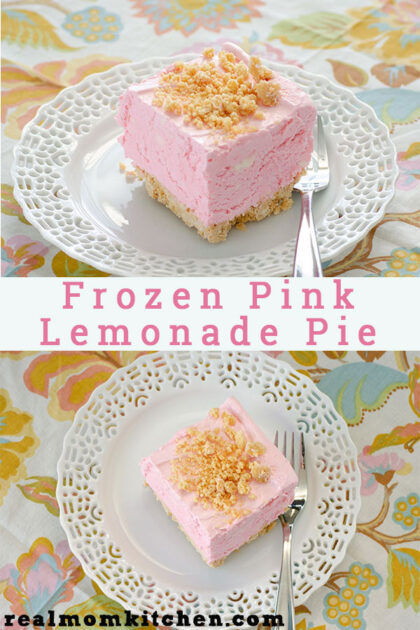 Frozen Pink Lemonade Pie | realmomkitchen.com