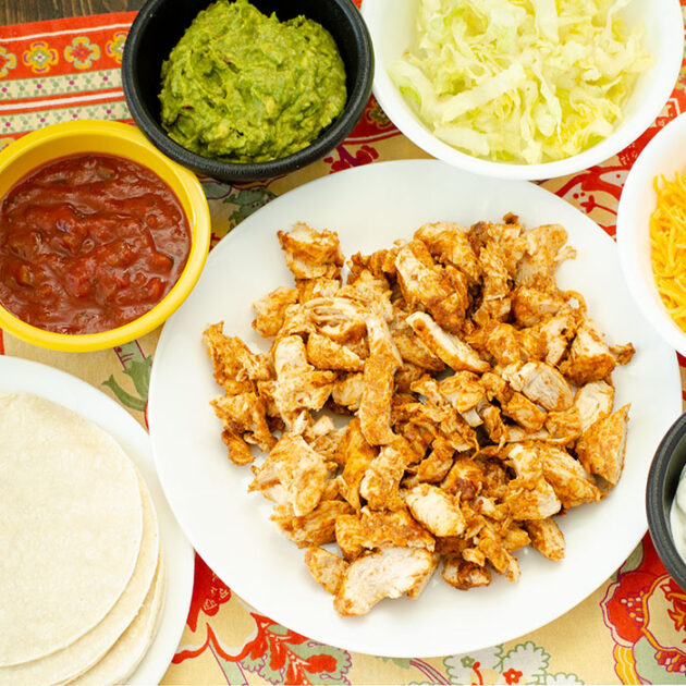 Air Fryer Chicken Tacos | realmomkitchen.com