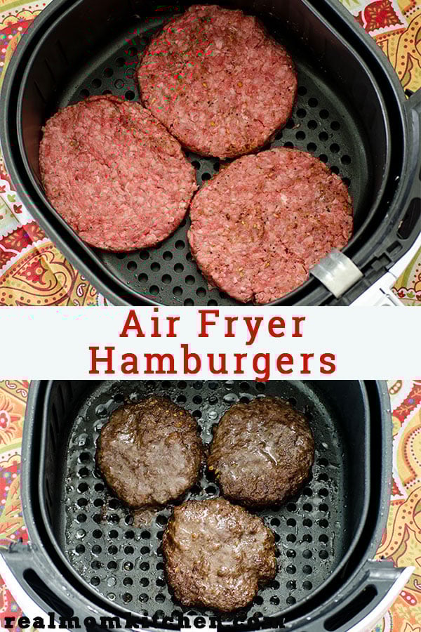 Air Fryer Hamburgers Real Mom Kitchen