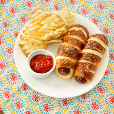 Amazing Homemade Pretzel Dogs | realmomkitchen.com