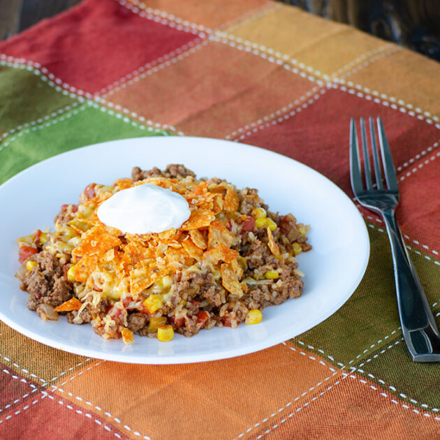 Instant Pot Beef Nacho Casserole | realmomkitchen.com