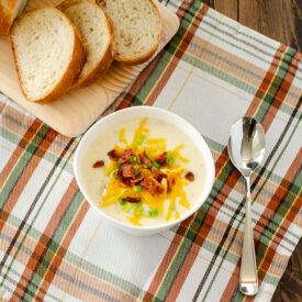Loaded Baked Potato Soup | realmomkitchen.com