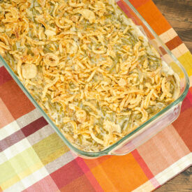 Classic Green Bean Casserole for Thanksgiving or Christmas