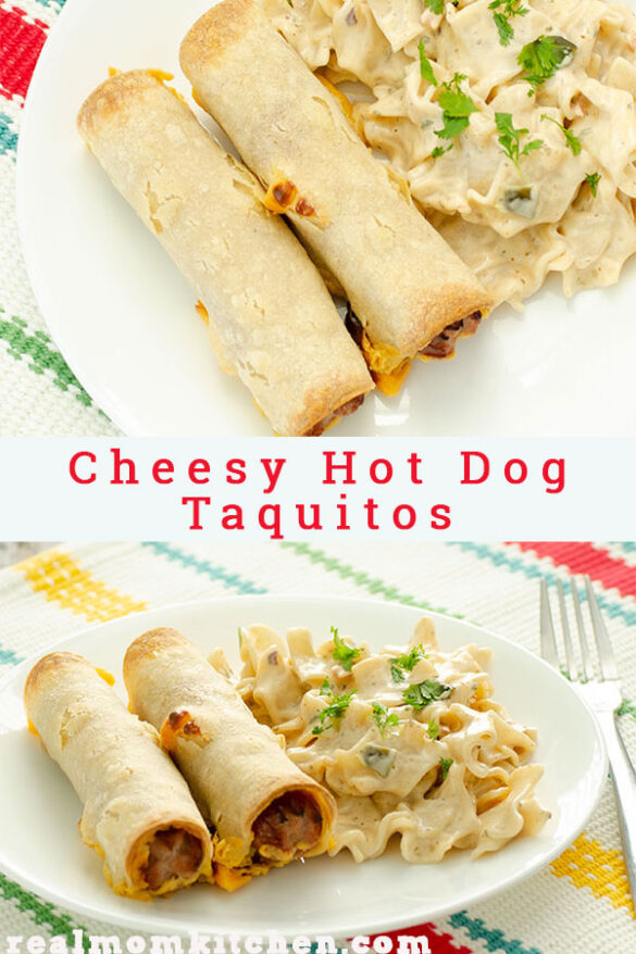 Cheesy Hot Dog Taquitos Real Mom Kitchen 30 minutes or less