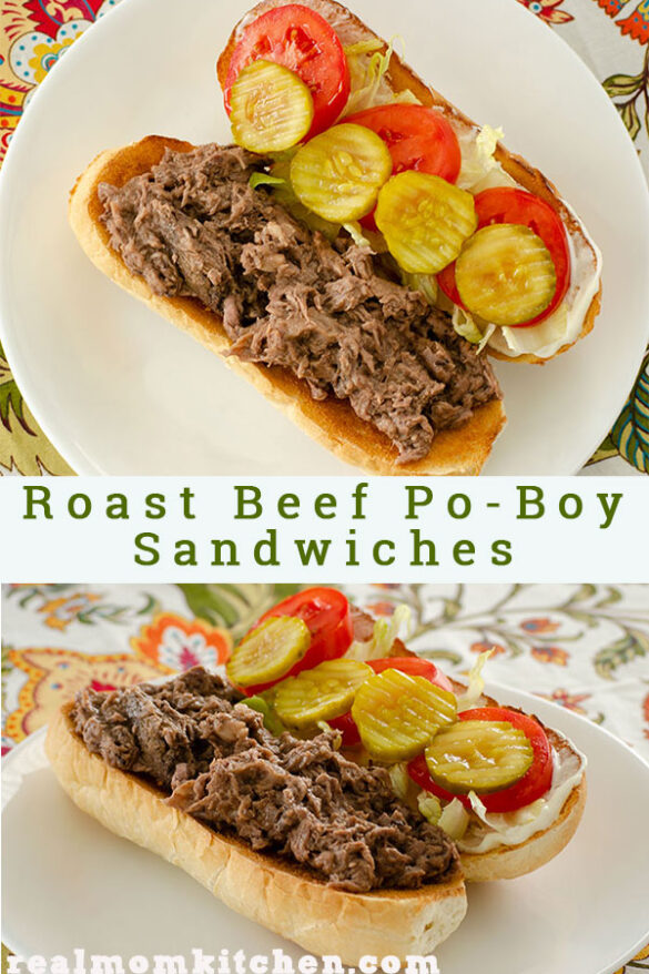 Roast Beef Po'Boy Sandwiches Real Mom Kitchen Beef