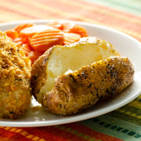 Air Fryer Baked Potatoes | realmomkitchen.com