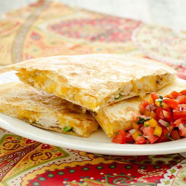 Chicken and Pineapple Quesadillas | realmomkitchen.com